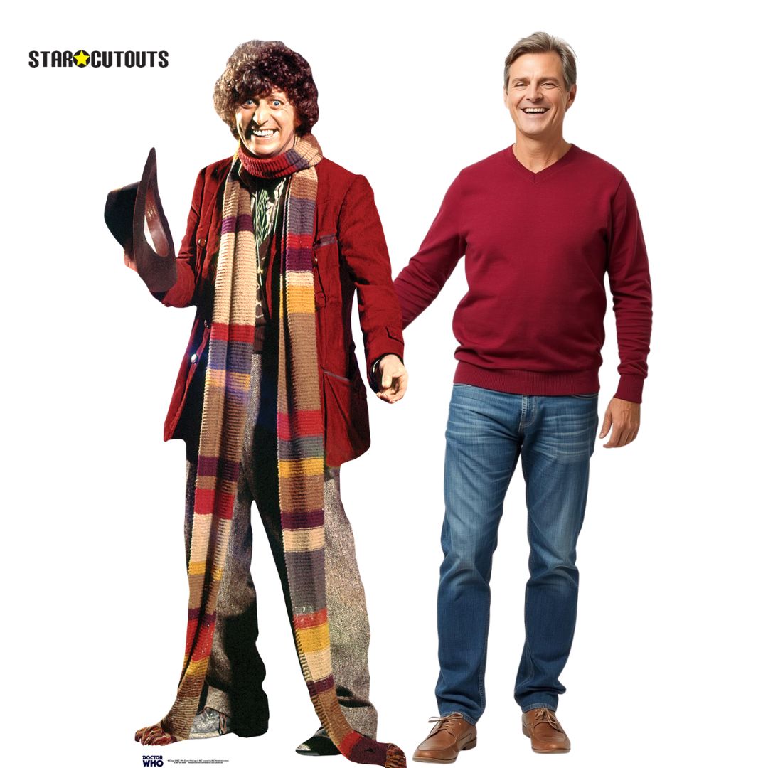 Tom Baker  Fourth Doctor Cardboard Cutout Official Doctor Who