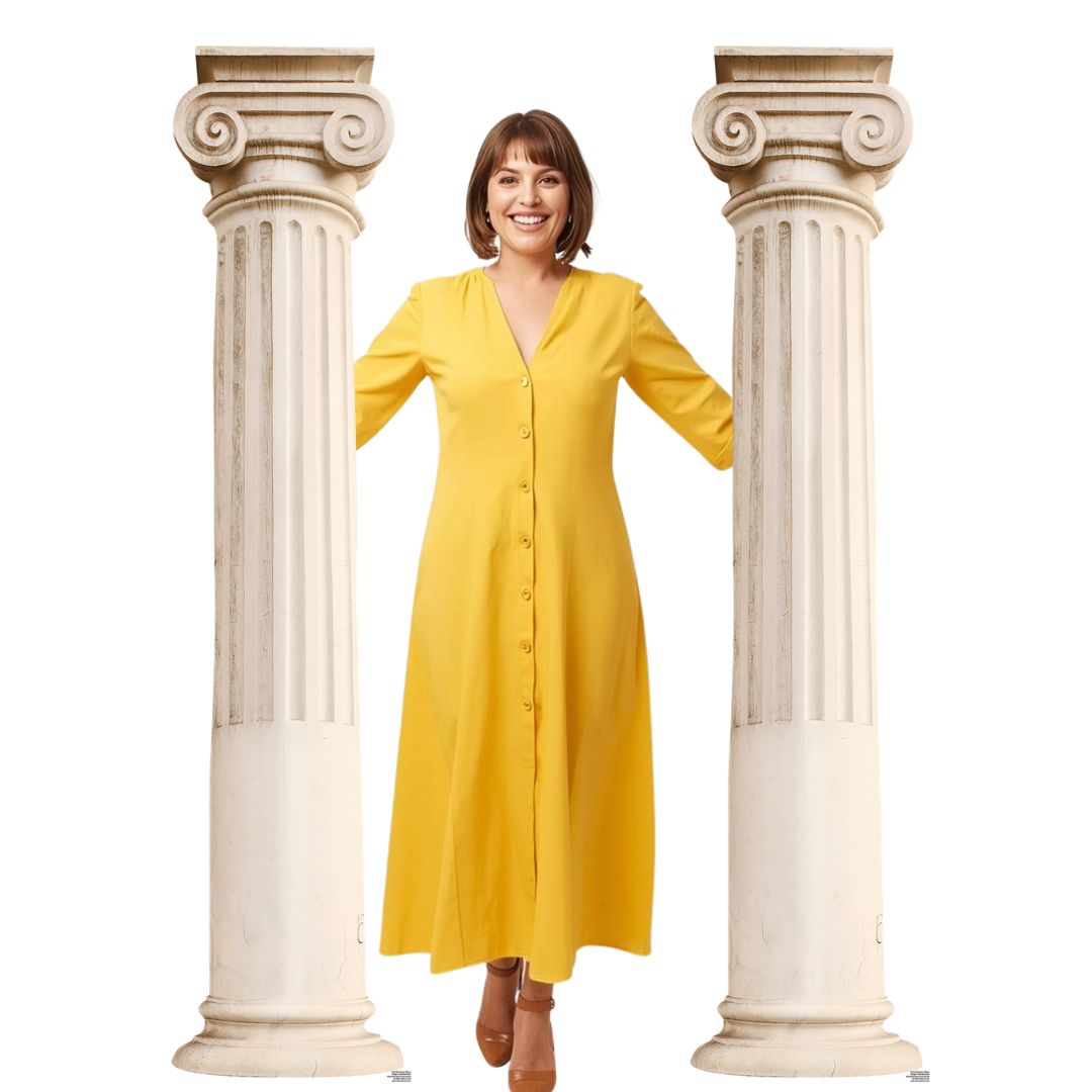 Two Roman Pillars Cardboard Cutout