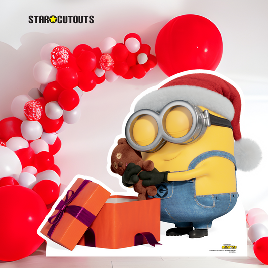 SC4182 Minion Bob Xmas Cardboard Cut Out Height 71cm