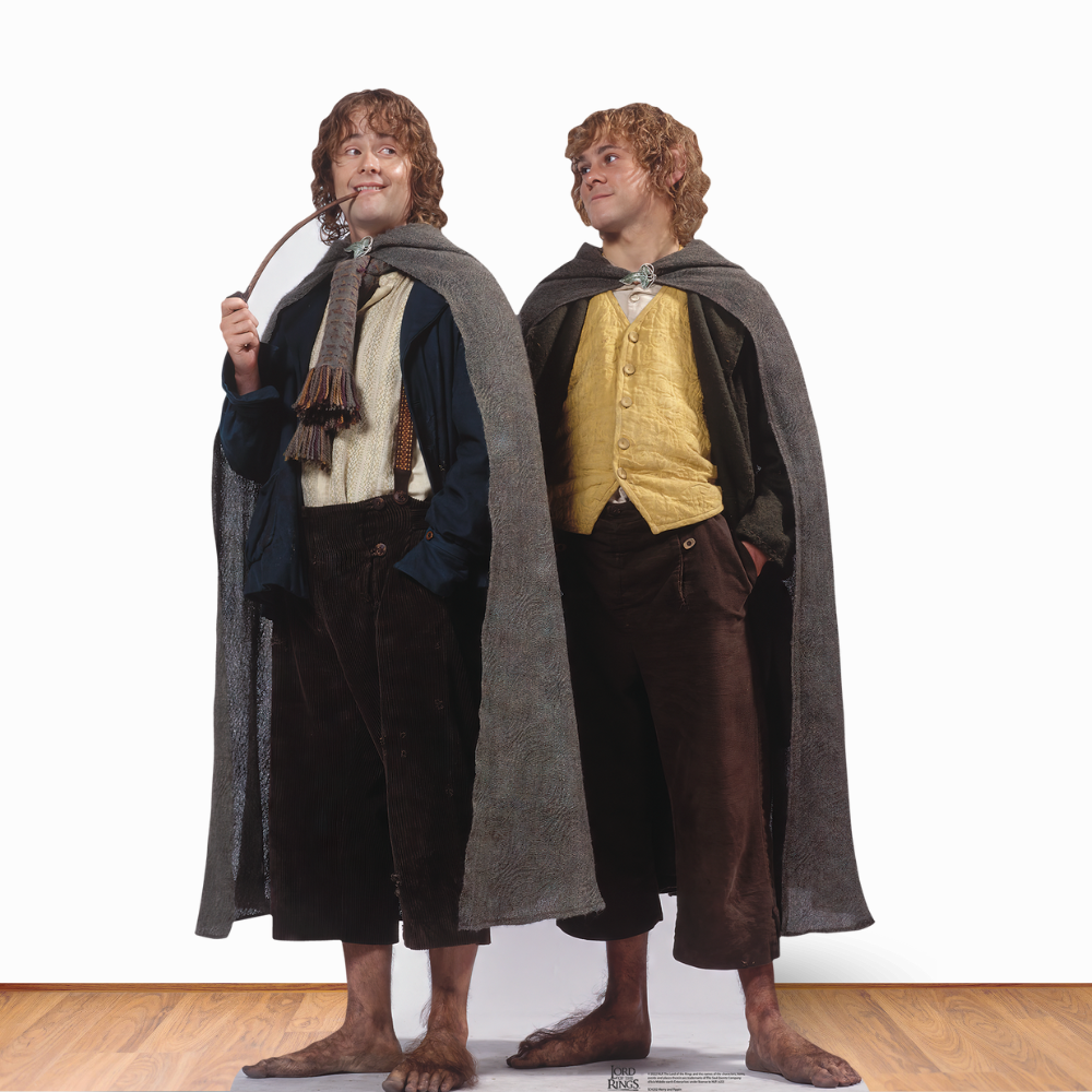 Merry and Pippin Double Lord of the Rings Cardboard Cutout