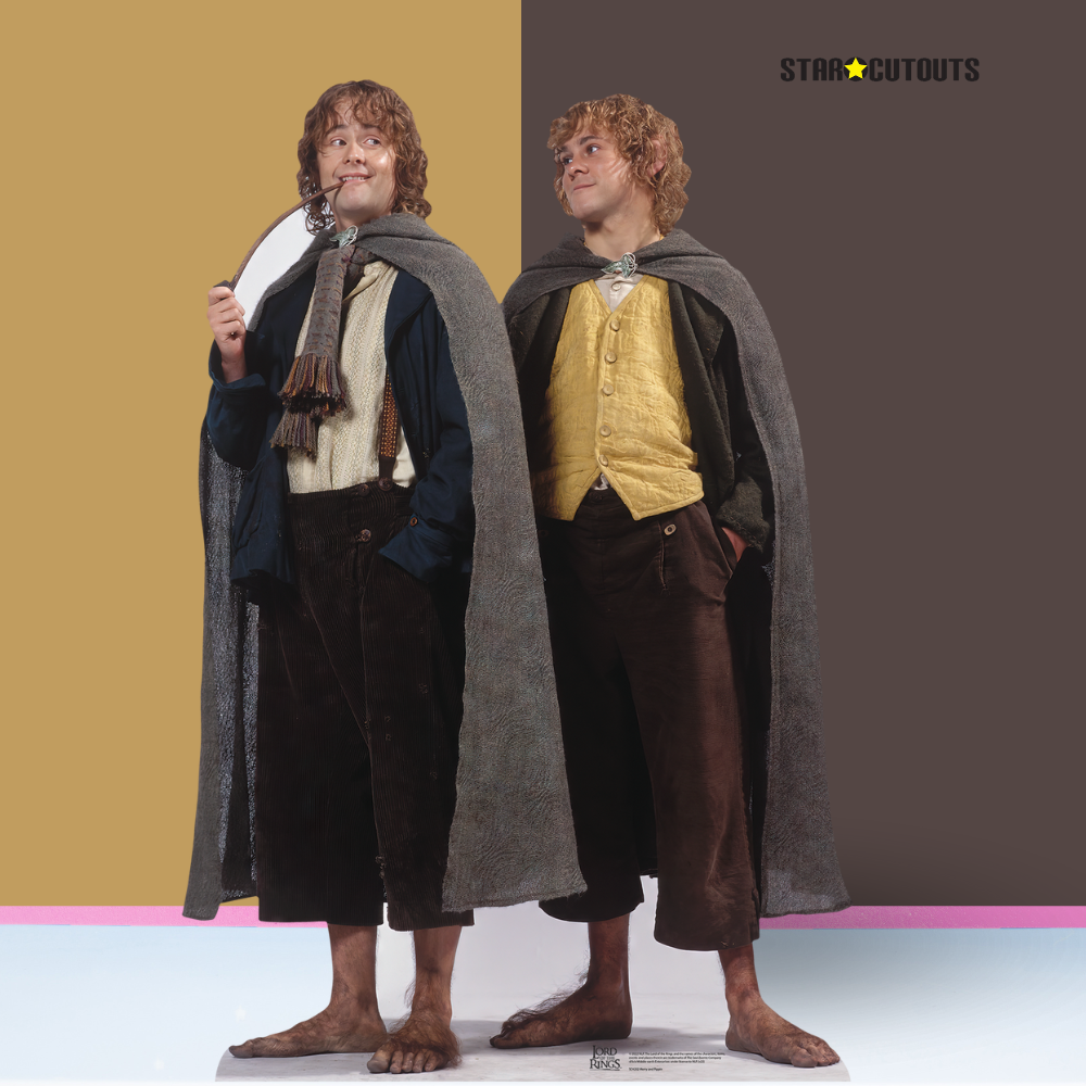 Merry and Pippin Double Lord of the Rings Cardboard Cutout