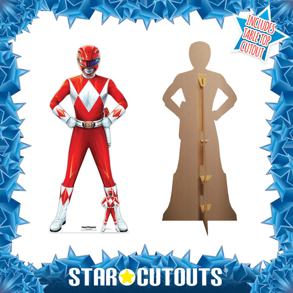 Red Power Ranger Cardboard Cutout – mycardboardcutout