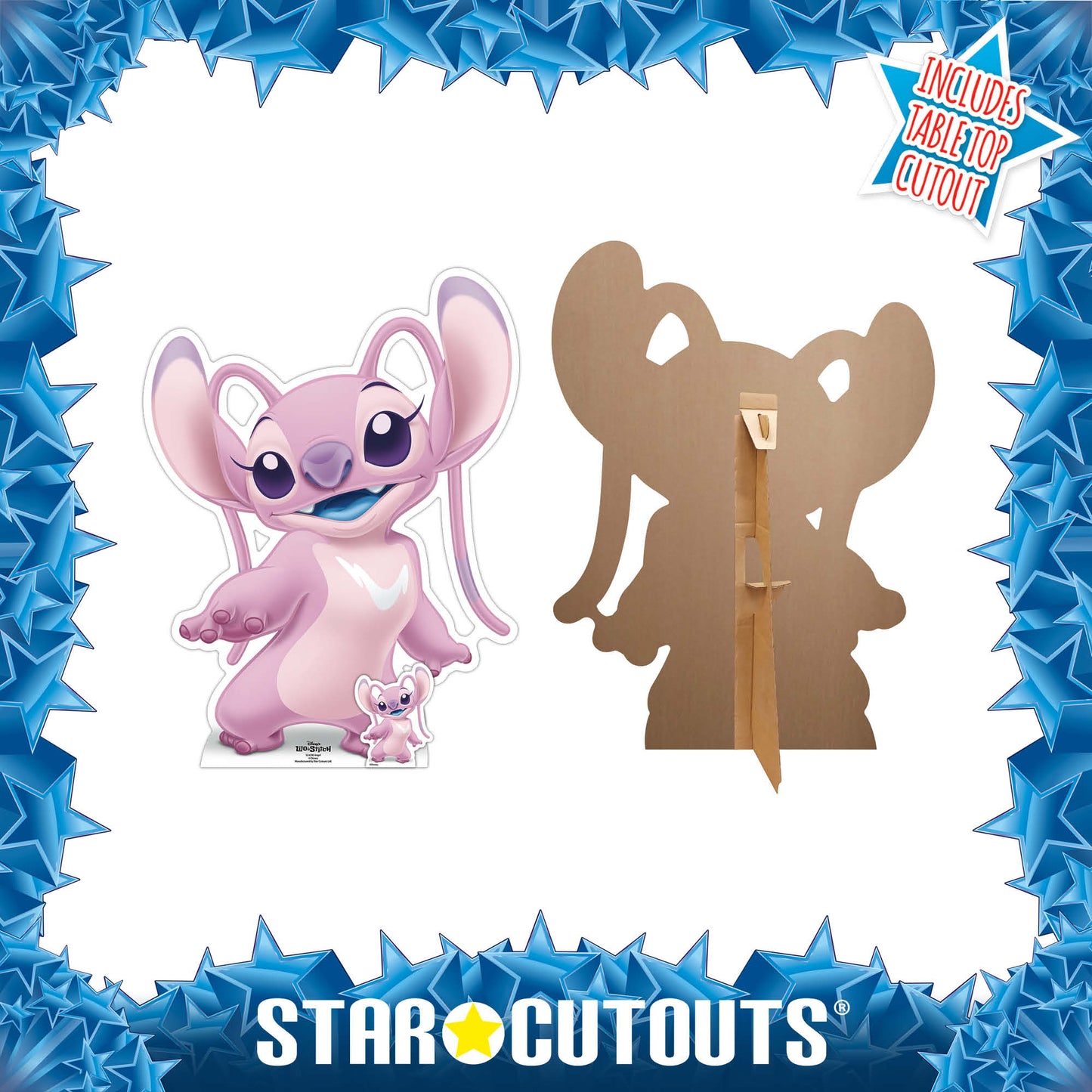 Angel Lilo and Stitch Star Mini Cardboard Cut Out Height 95cm