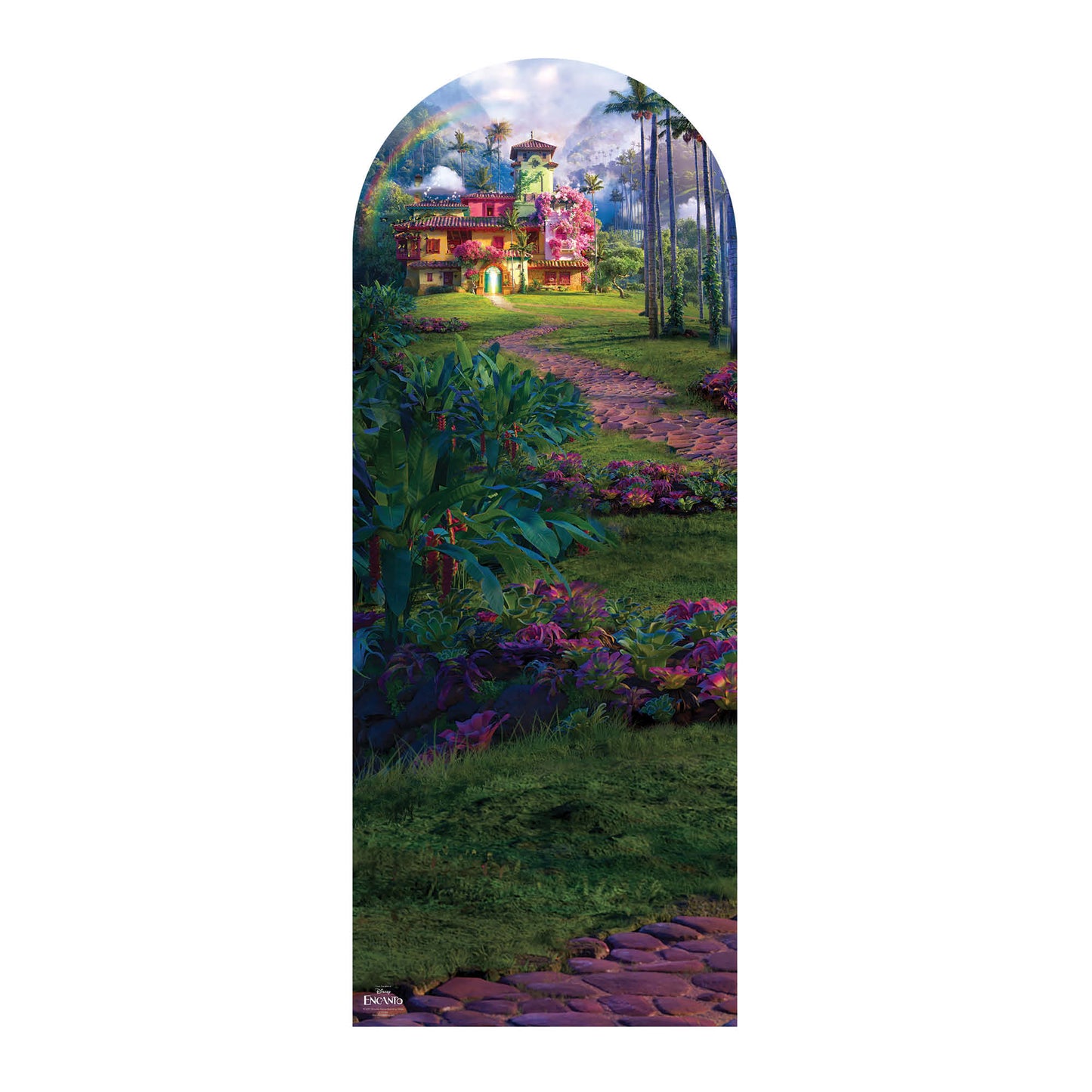 SC4291 Encanto House Scene Backdrop Single Cardboard Cut Out Height 194cm