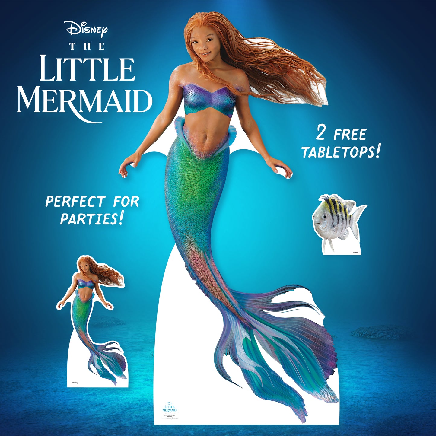 SC4295 Little Mermaid Live Action Halle Bailey Cardboard Cut Out Height 173cm