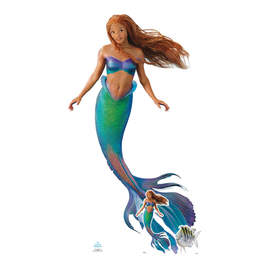 SC4295 Little Mermaid Live Action Halle Bailey Cardboard Cut Out Height 173cm