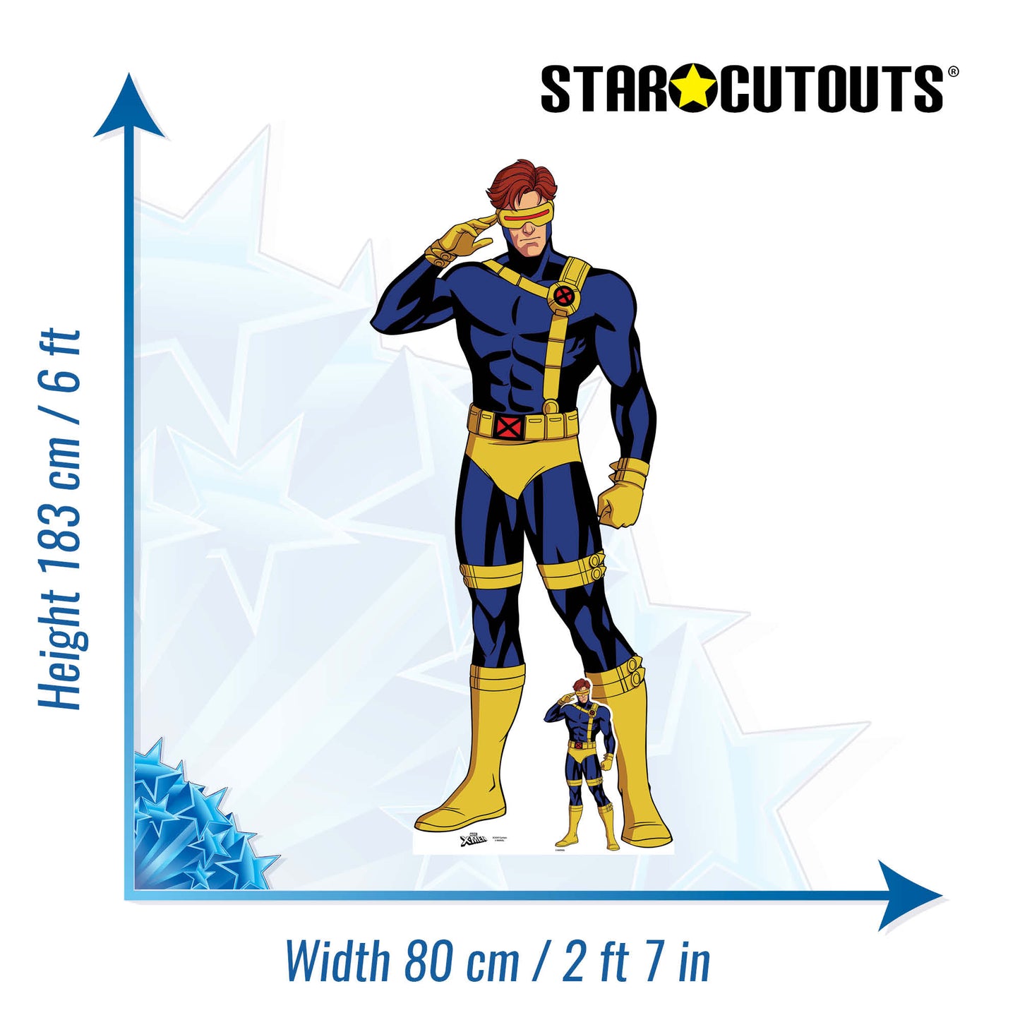 SC4297 Cyclops X-Men Cardboard Cut Out Height 183cm