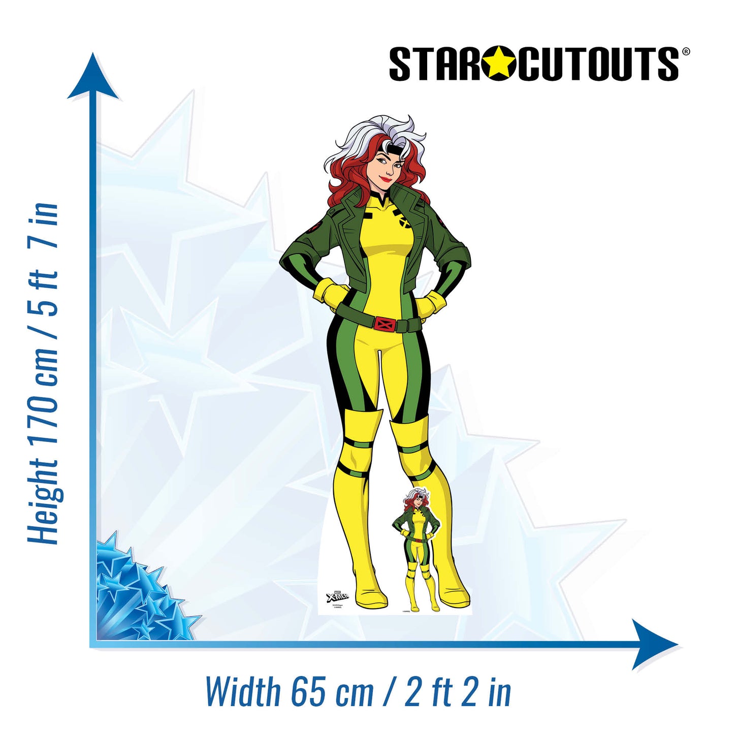 SC4299 Rogue X-Men Cardboard Cut Out Height 170cm