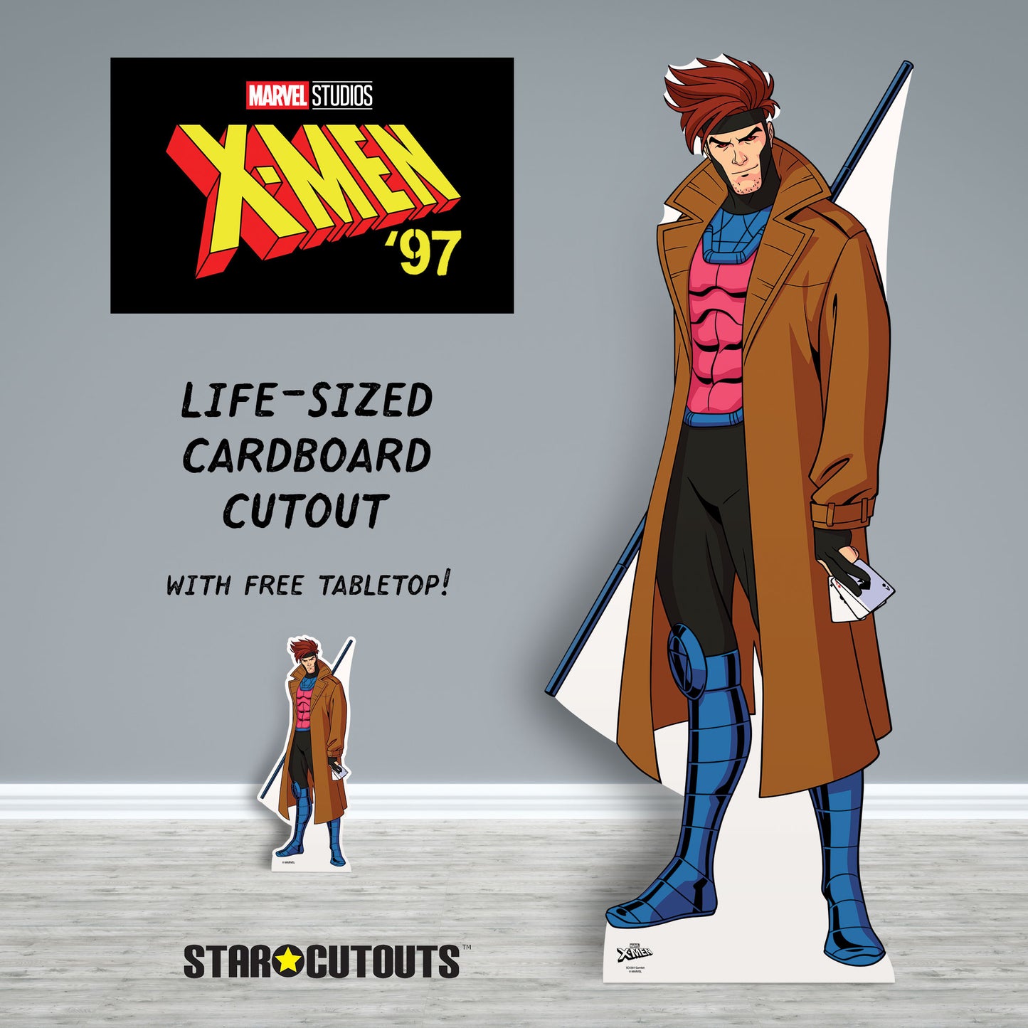 SC4301 Gambit X-Men Cardboard Cut Out Height 183cm