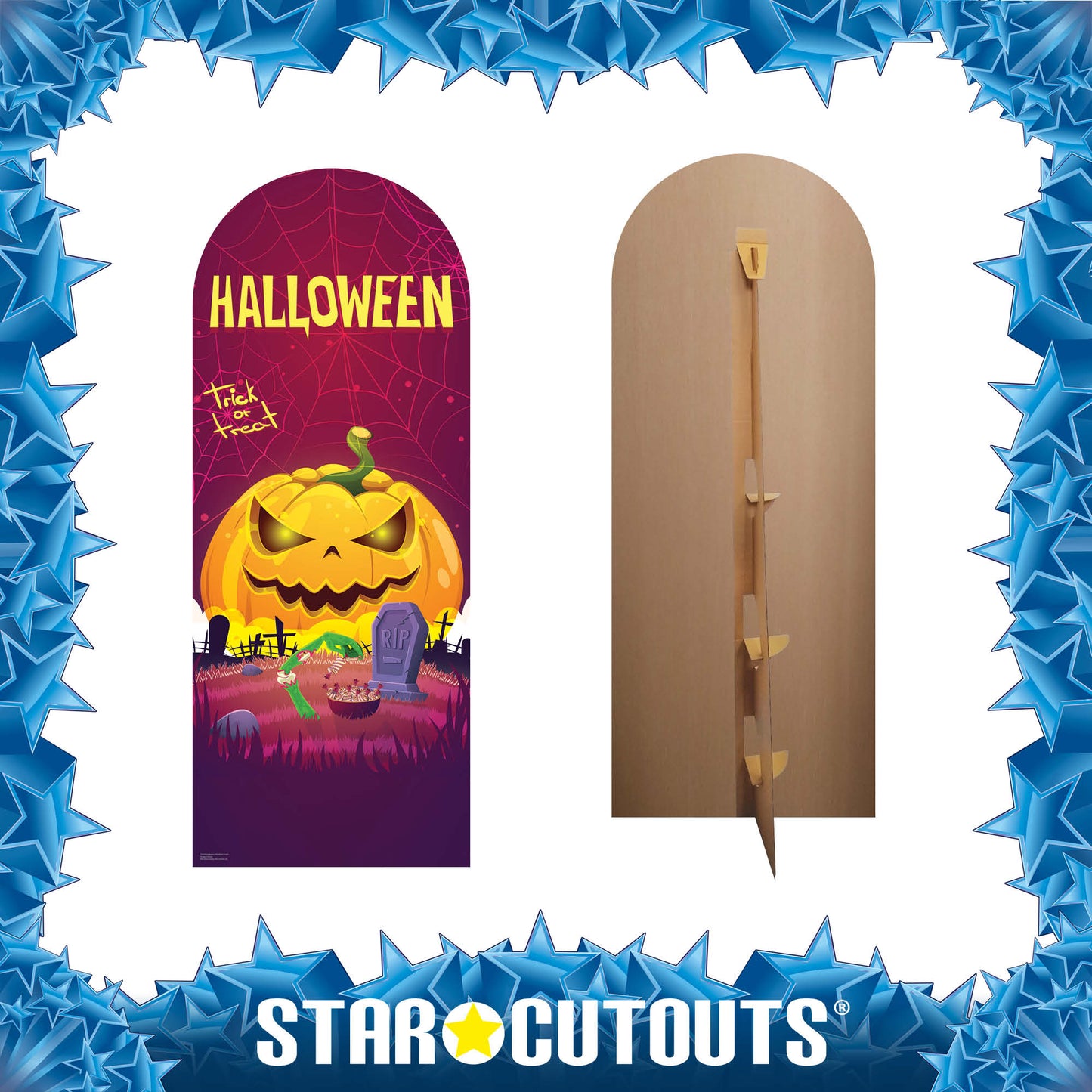 SC4329 Halloween Backdrop Single Cardboard Cut Out Height 194cm