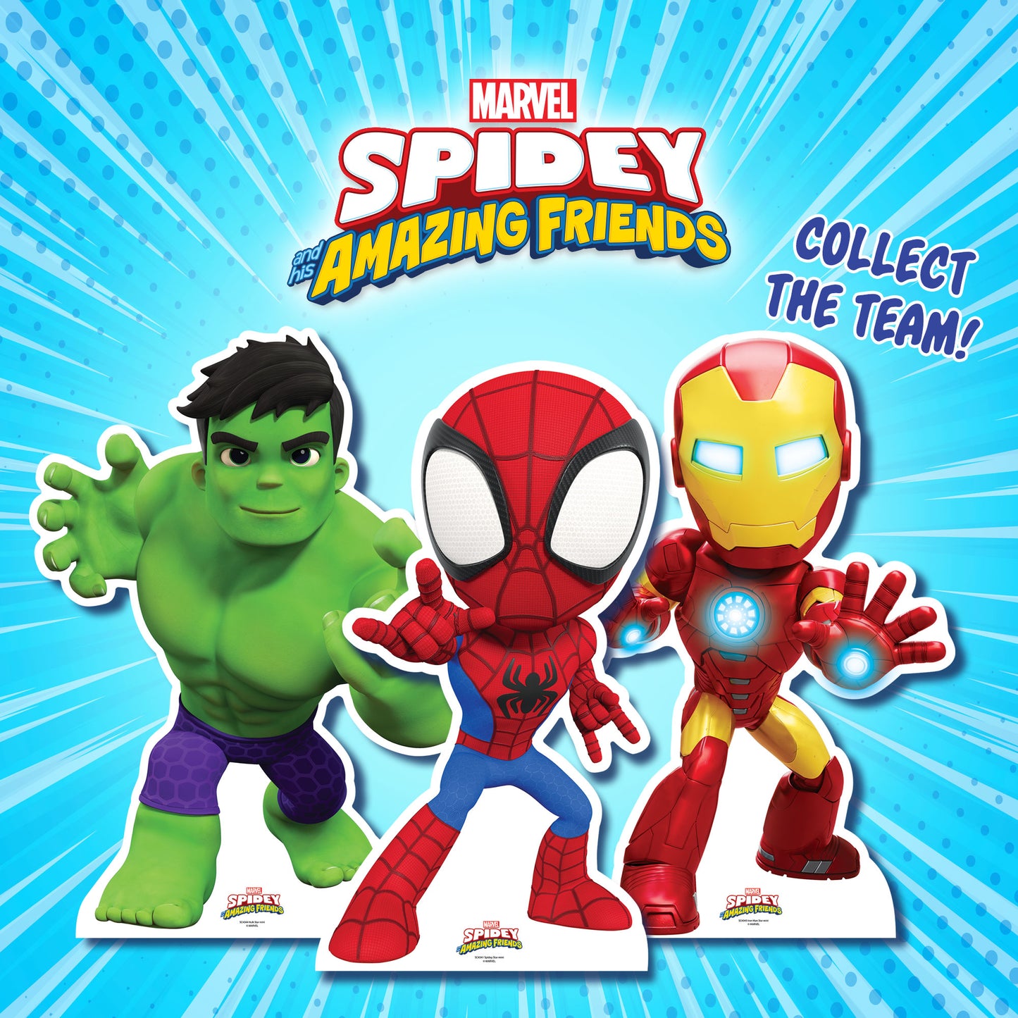 SC4344 Hulk Spidey and His Amazing Friends  Cardboard Cutout Height 95cm