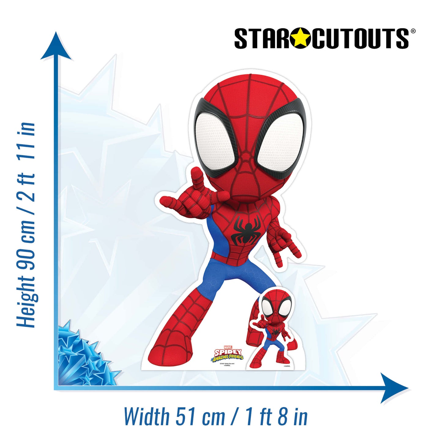 SC4341 Spider- Man Spidey and His Amazing Friends  Cardboard Cutout Height 92cm