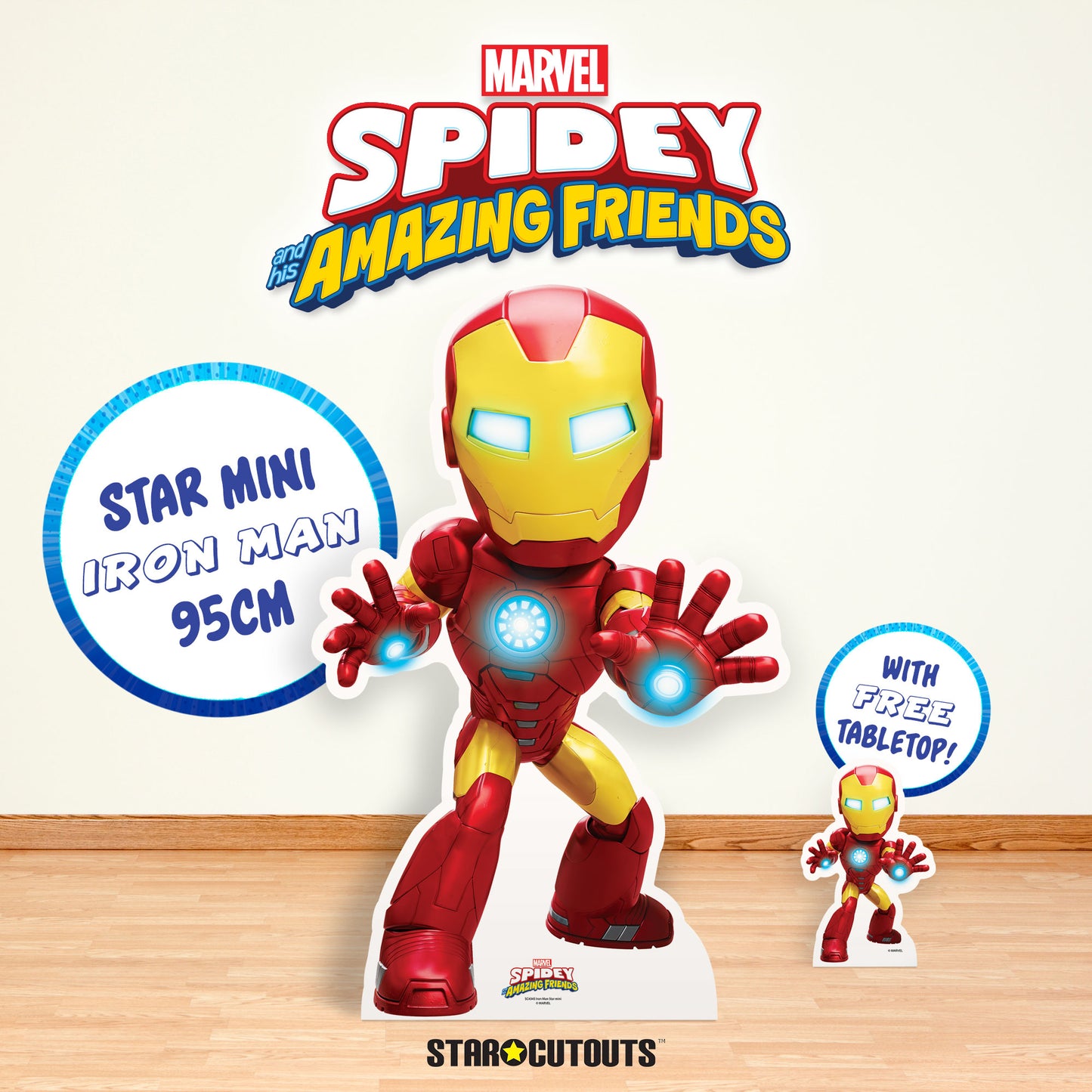 SC4345 Iron Man Spidey and His Amazing Friends Cardboard Cutout Height 95cm