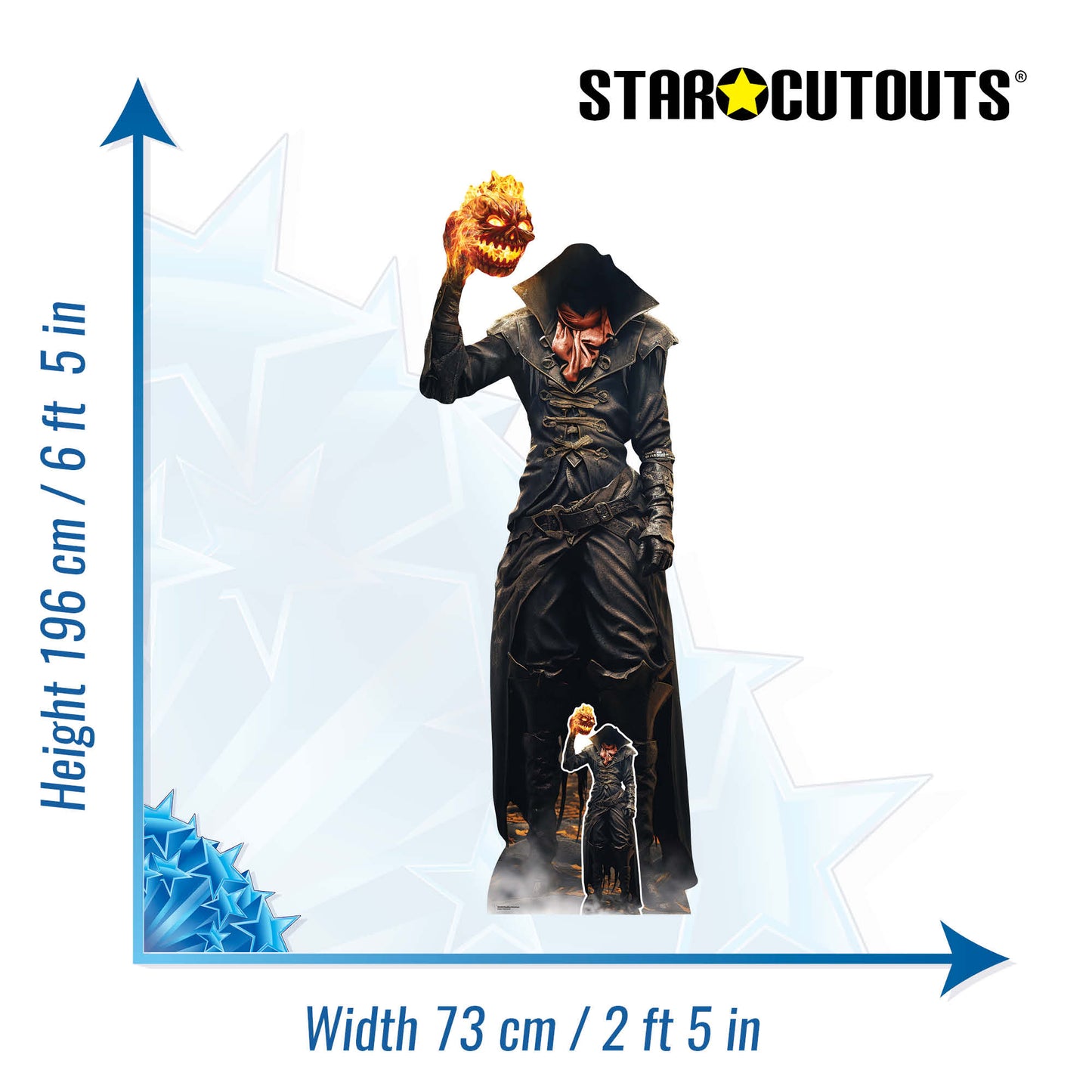 SC4354 Headless Horseman Cardboard Cut Out Height 196cm