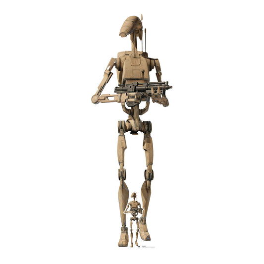 SC4366 B1 Battle Droid Star Wars Cardboard Cut Out Height 196cm