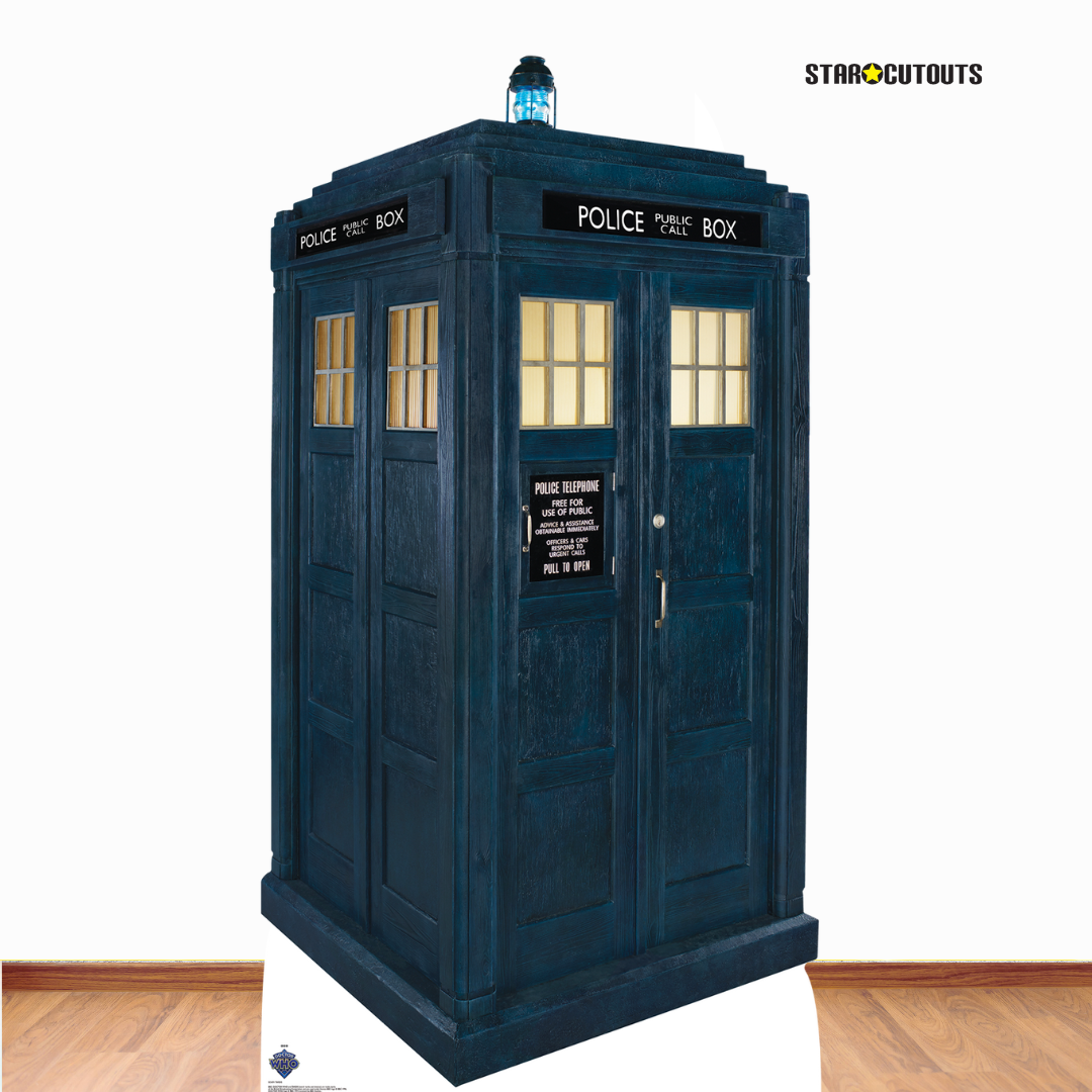 SC4391 TARDIS Police Box Doctor Who Cardboard Cut Out Height 173cm - mycardboardcutout