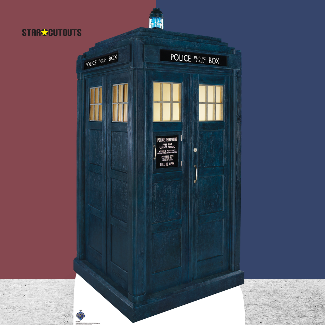 SC4391 TARDIS Police Box Doctor Who Cardboard Cut Out Height 173cm - mycardboardcutout