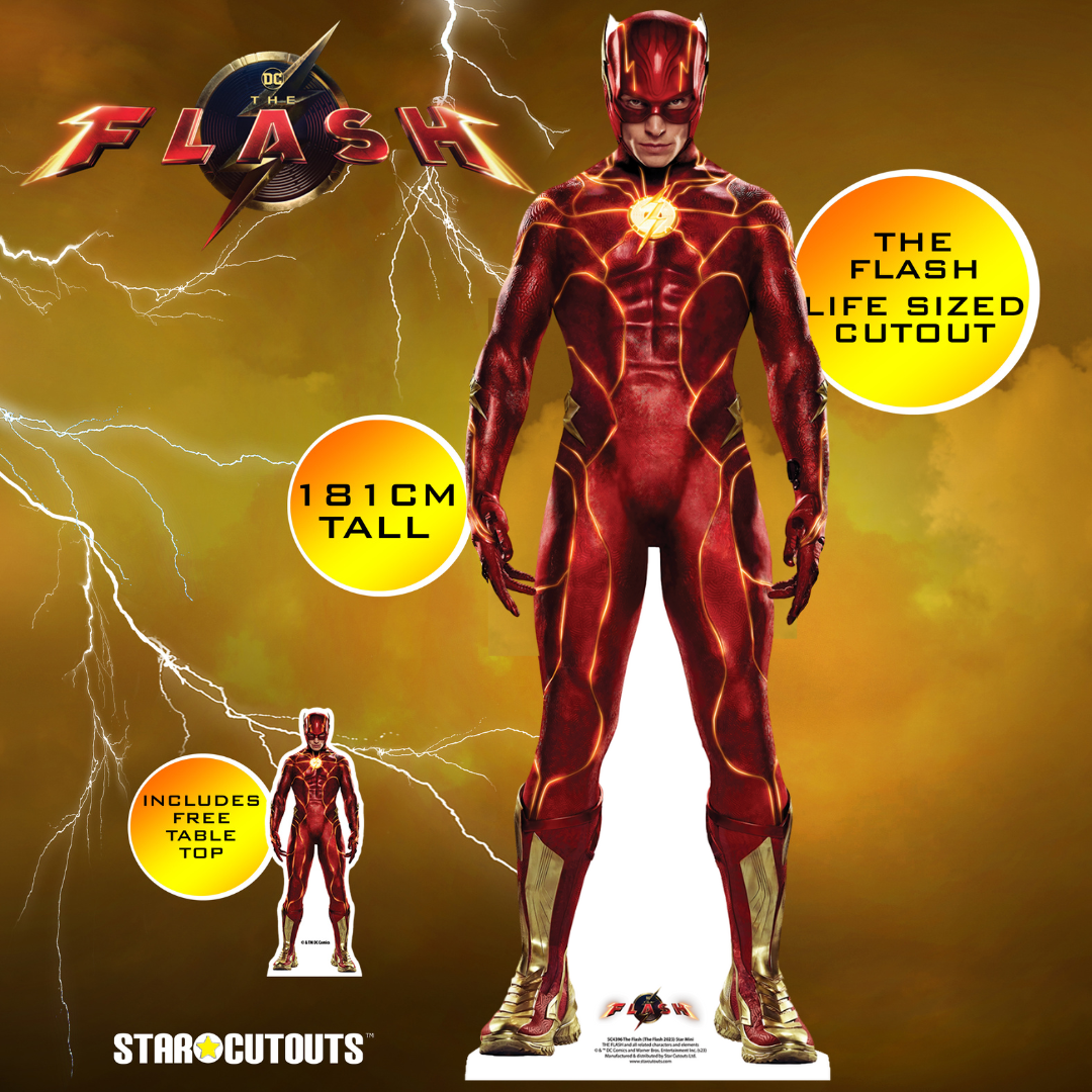 The Flash DC Ezra Miller Live Action 2023 Cardboard Cutout