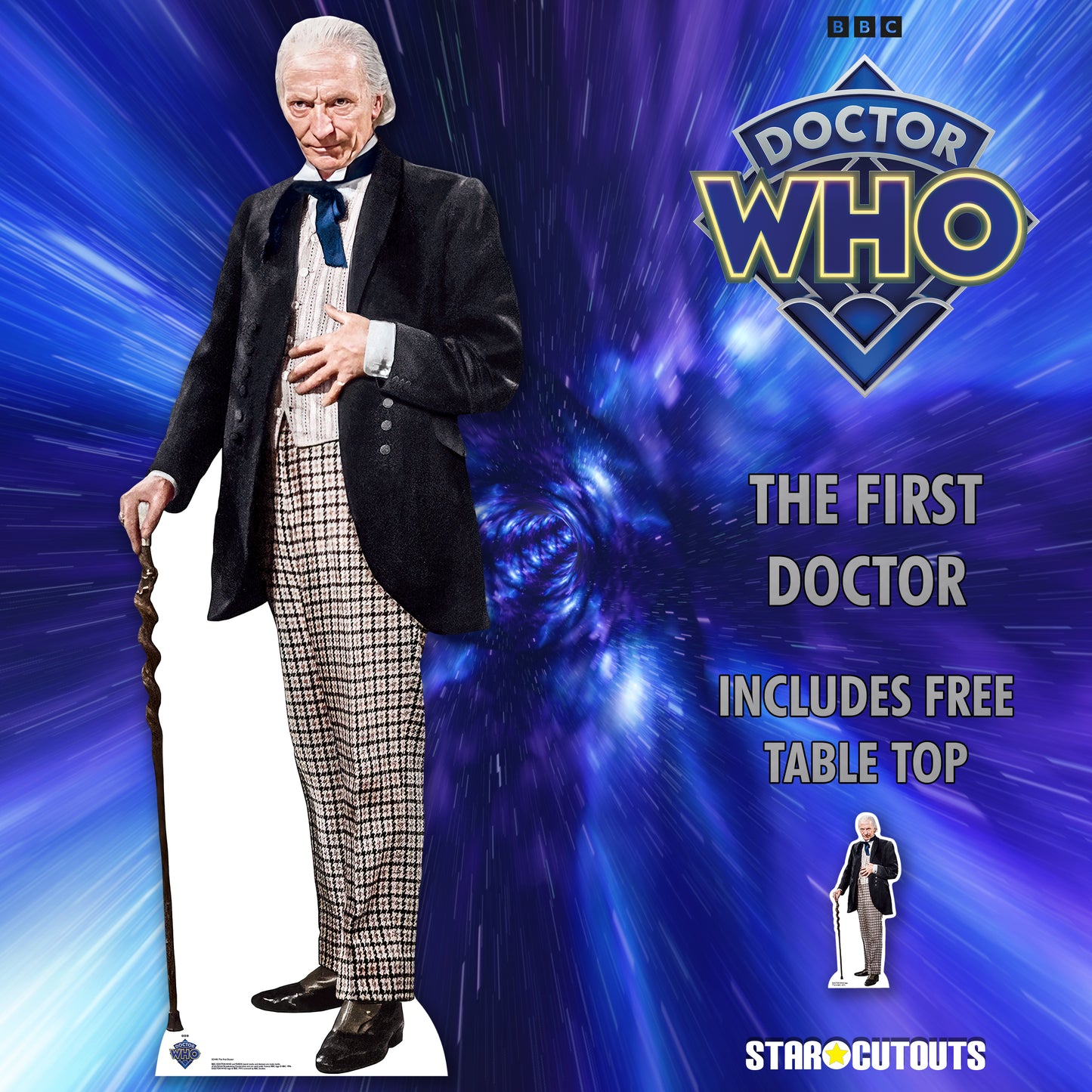 SC4401 First Doctor William Hartnell Cardboard Cut Out Height 174cm