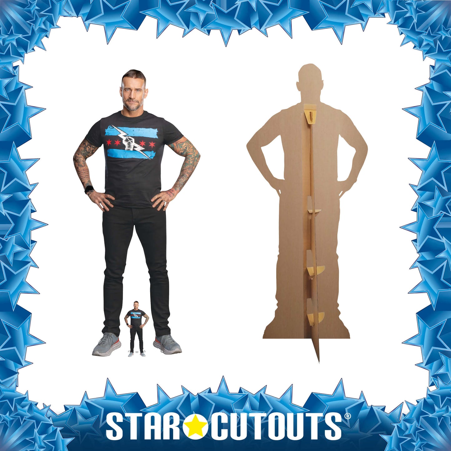 SC4406 CM Punk WWE Cardboard Cut Out Height 186cm