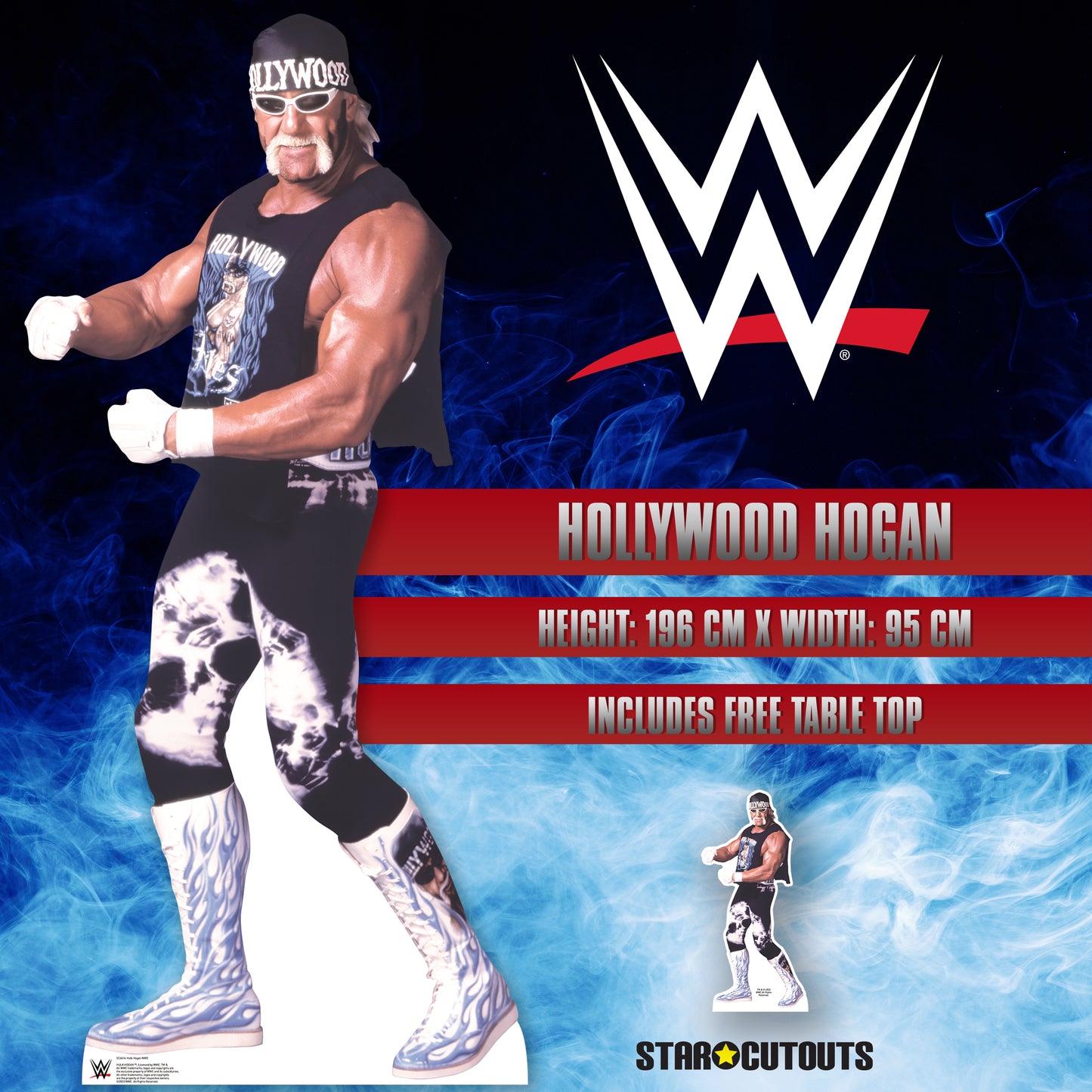 SC4414 Hulk Hogan NWO WWE Cardboard Cut Out Height 196cm