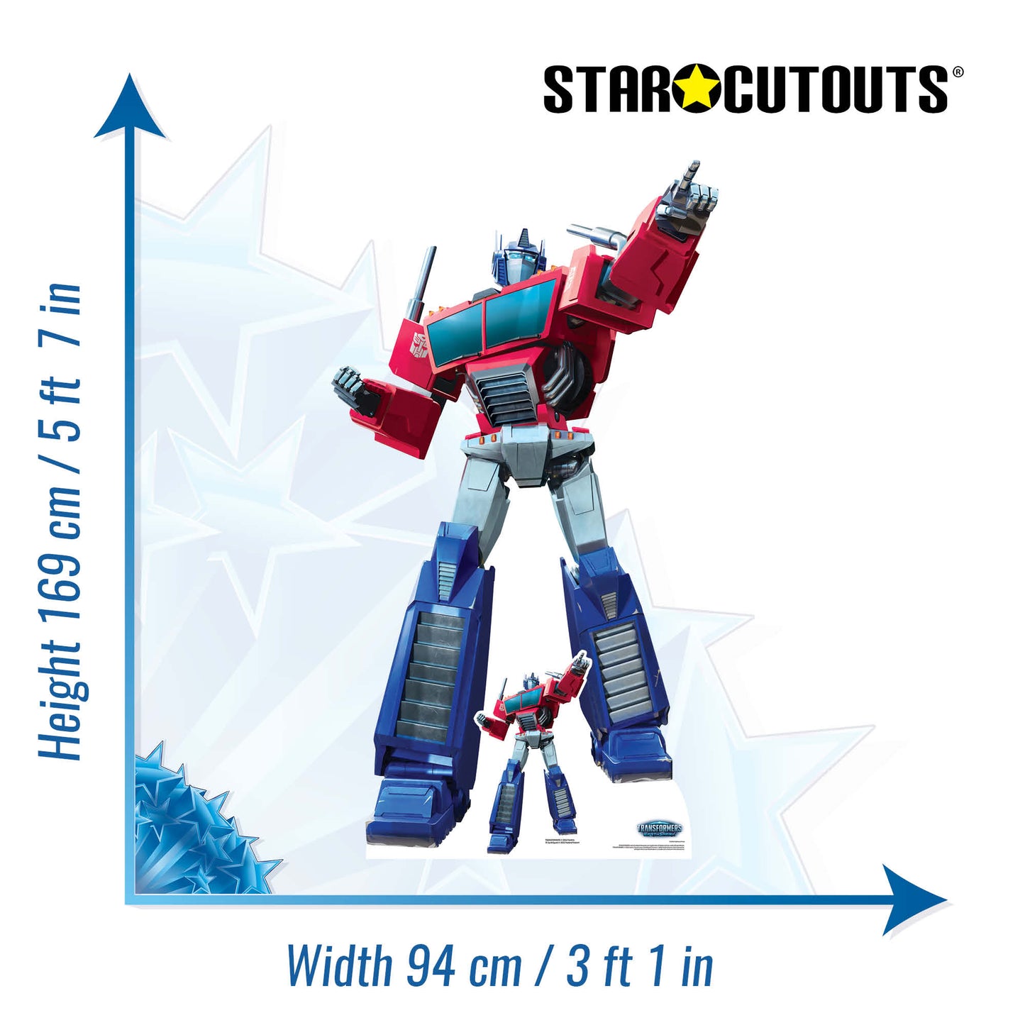 SC4459 Optimus Prime Transformers Cardboard Cut Out Height 169cm