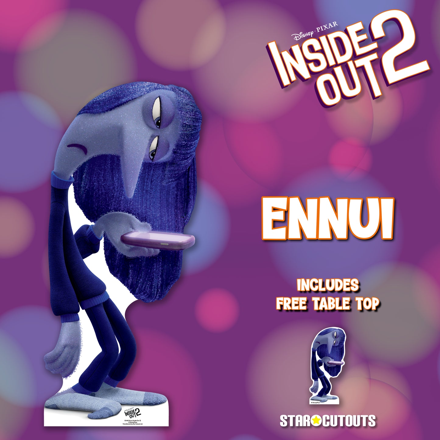 SC4461 Boredom Ennui Inside Out Cardboard Cut Out Height 147cm