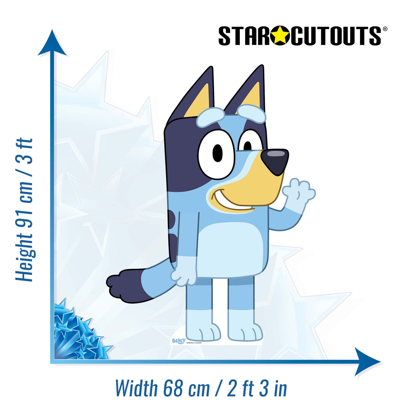 SC4463 Bluey Cardboard Cut Out Height 91cm