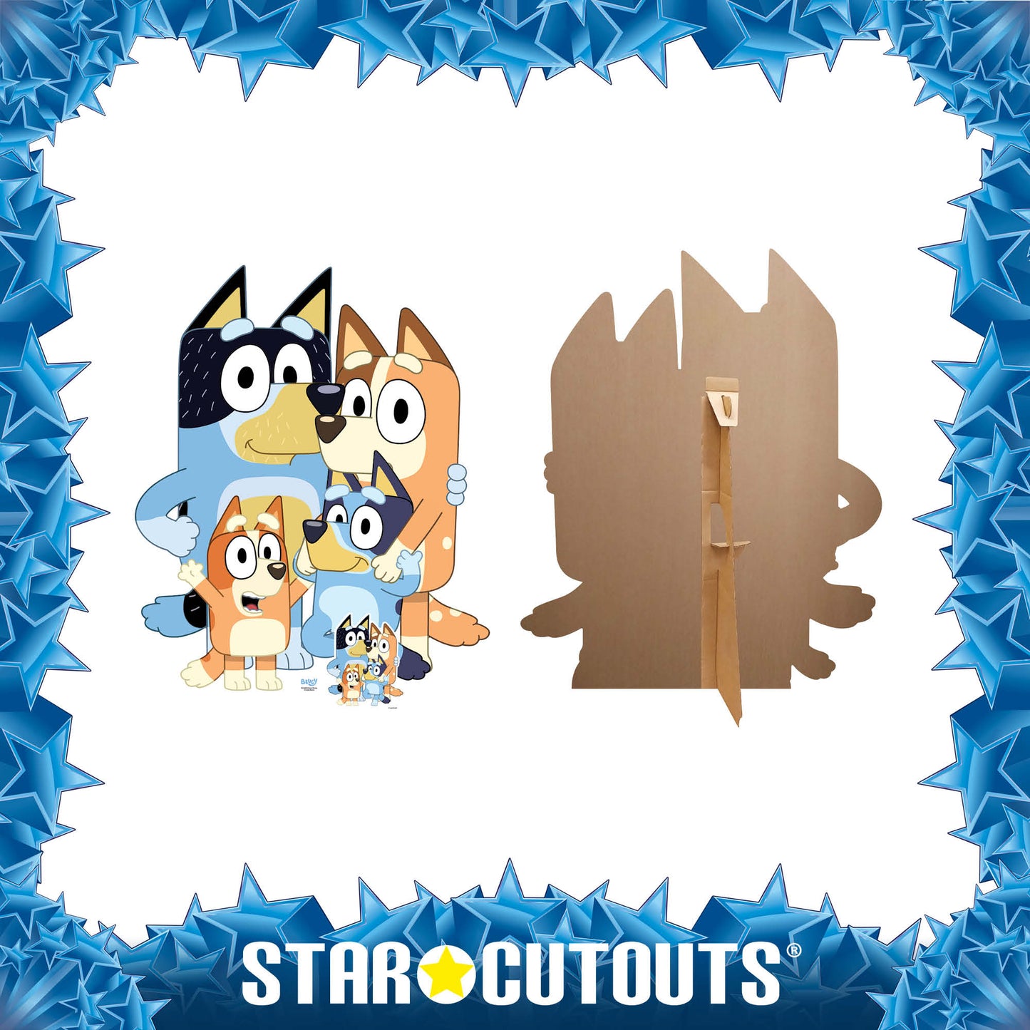 SC4465 Heeler Family Cardboard Cut Out Height 117cm