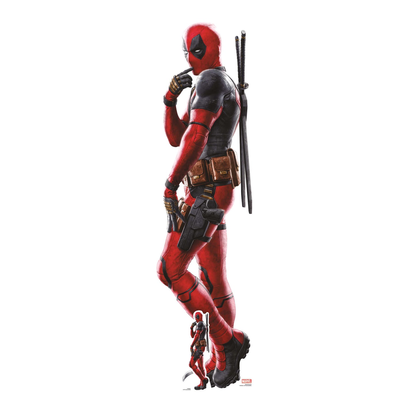 SC4469	Deadpool Ryan Reynolds Cardboard Cutout Height 189cm