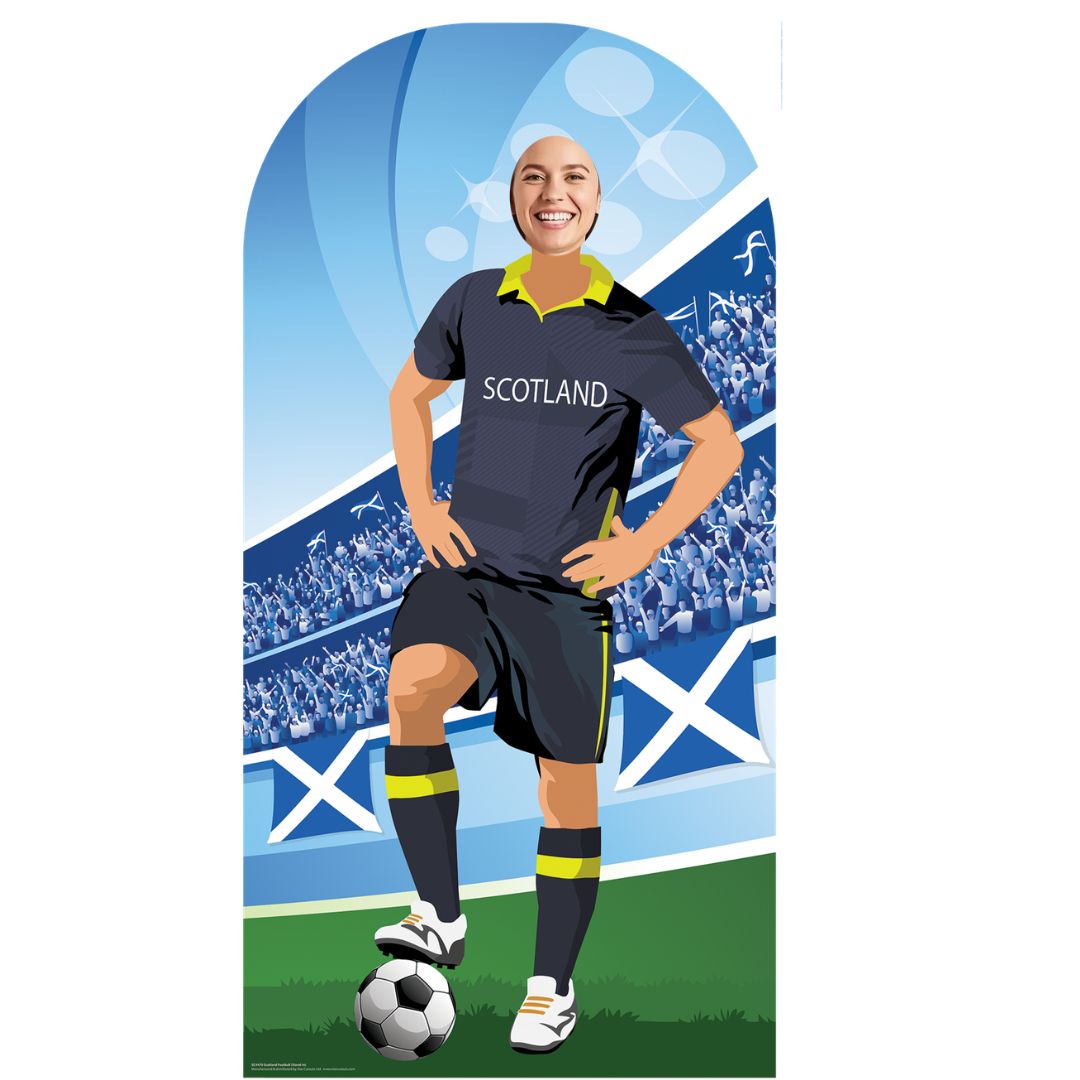SC4470	Scotland Football Stand-In Cardboard Cut Out Height 190cm