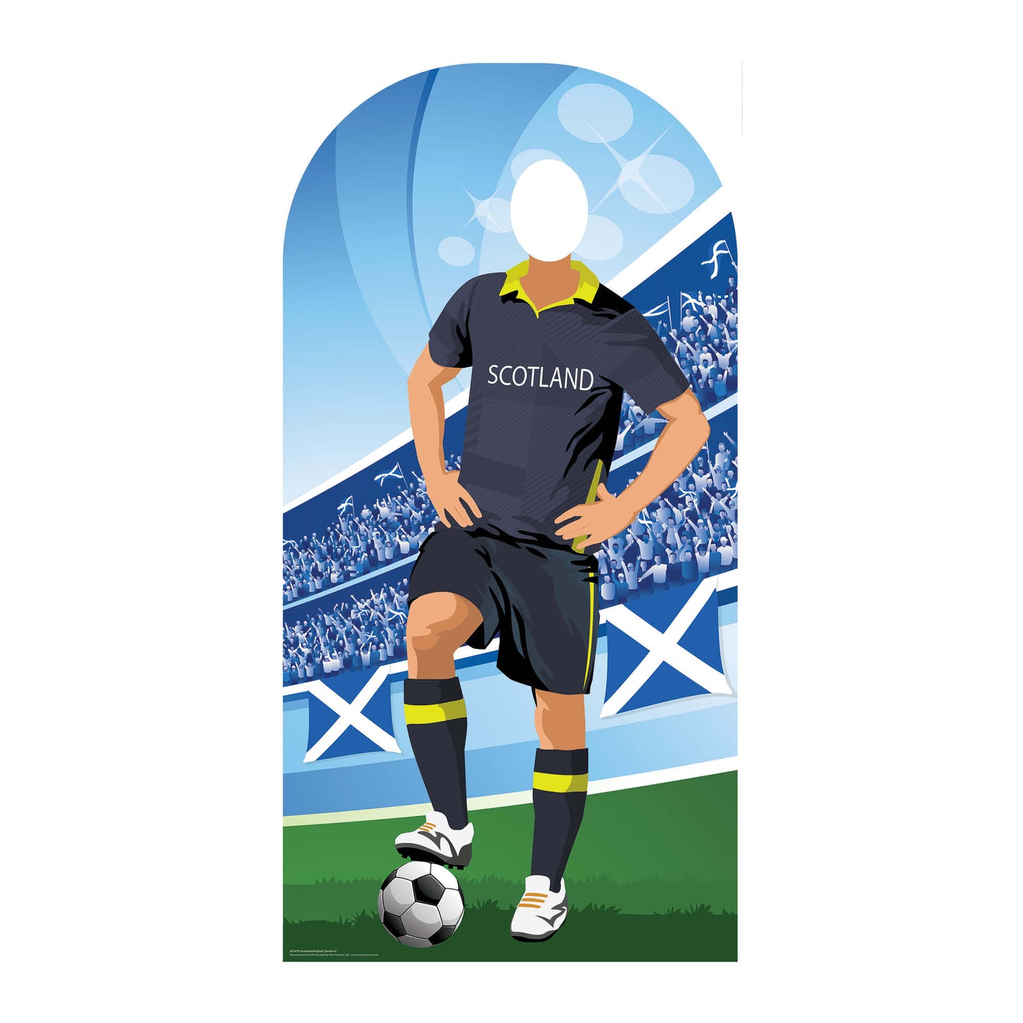 SC4470	Scotland Football Stand-In Cardboard Cut Out Height 190cm