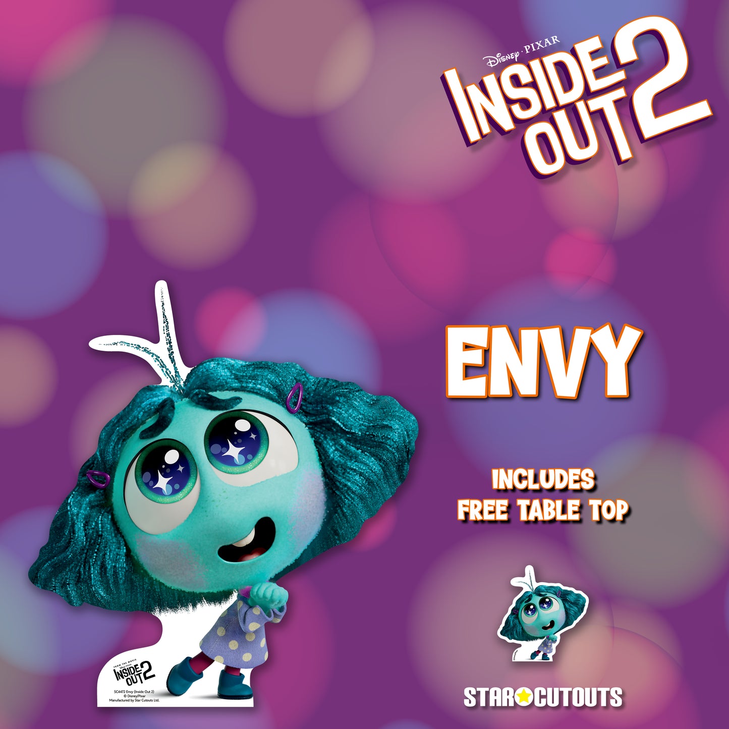 SC4472 Envy Inside Out Cardboard Cut Out Height 72cm