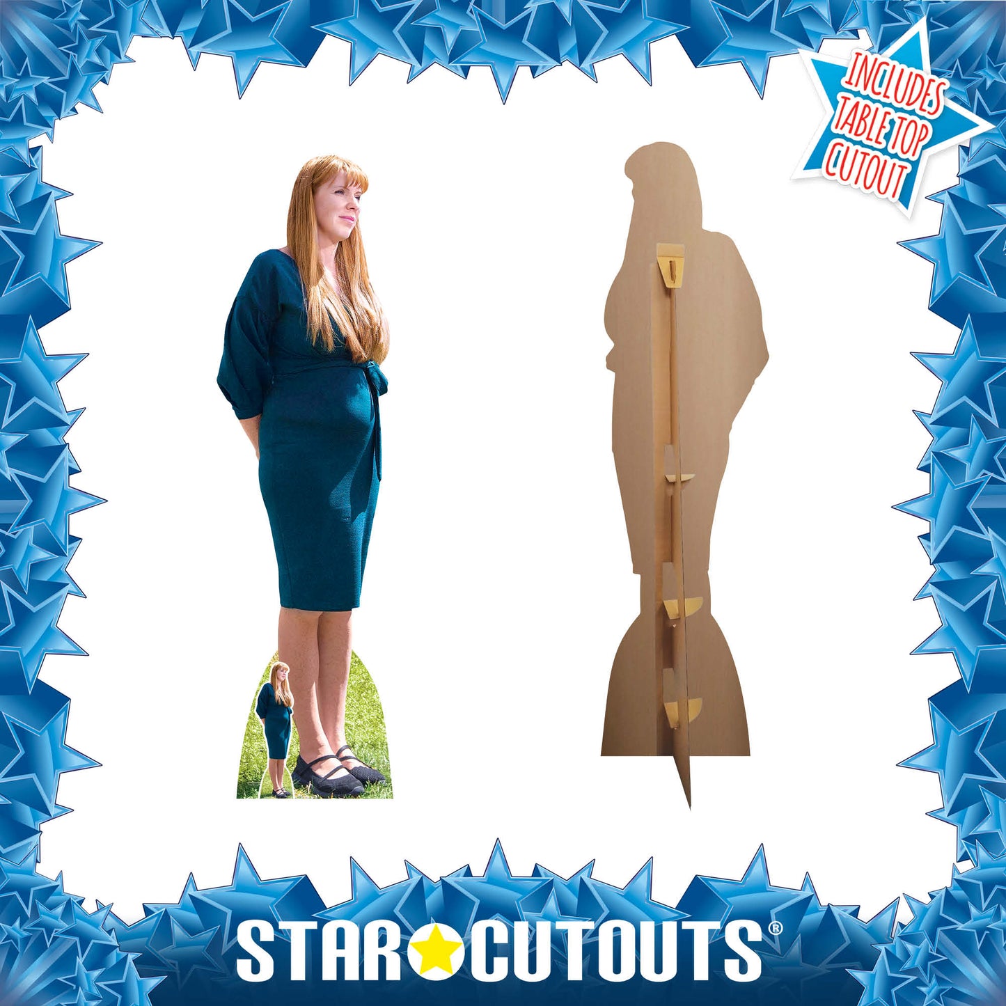 SC4473 Angela Rayner Green Dress Cardboard Cut Out Height 169cm - mycardboardcutout