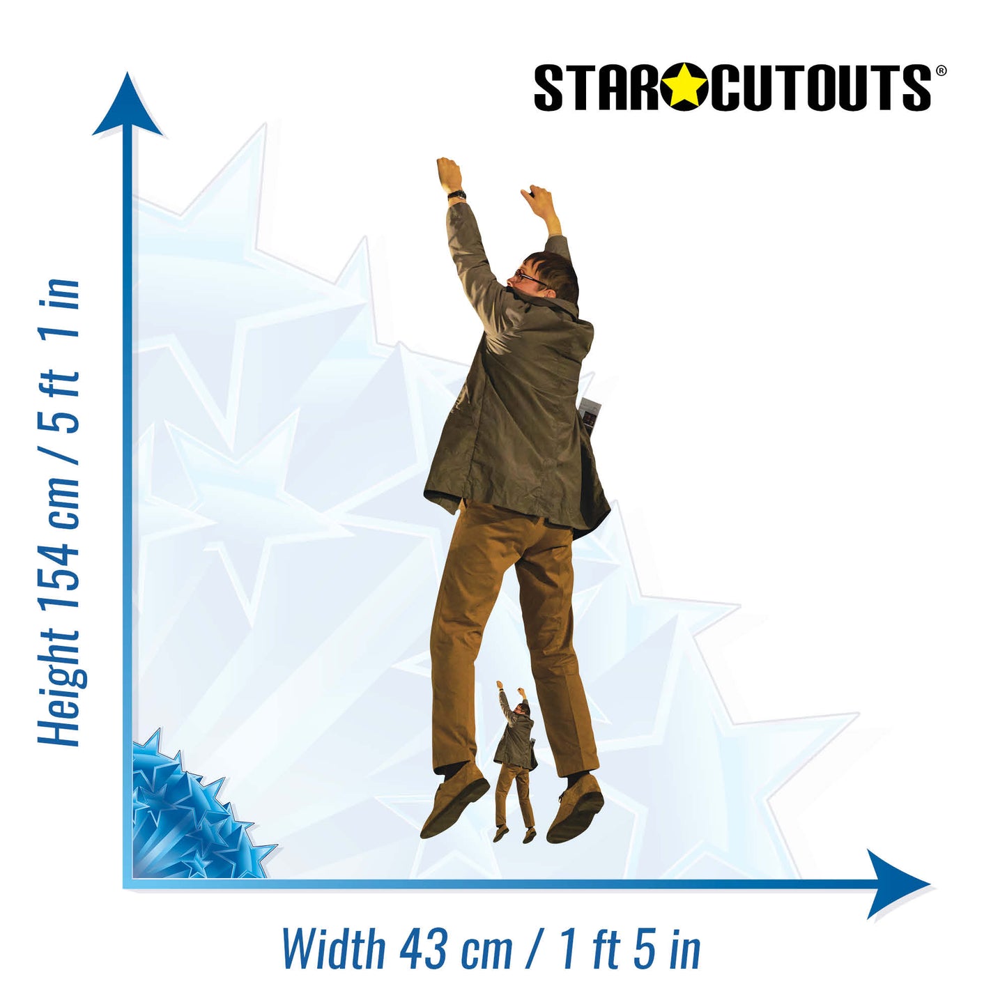 SC4485 Jim Hang Tough Friday Night Dinner Cardboard Cut Out Height 154cm