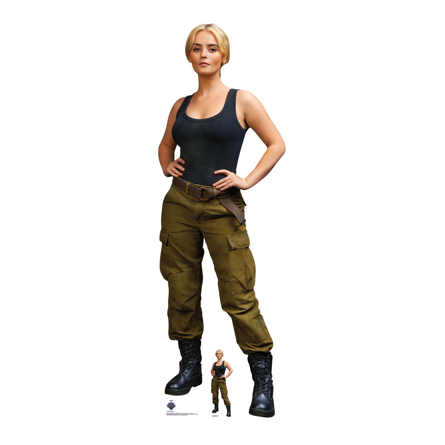 SC4488 Ruby Sunday - Combat  Mille Gibson Cardboard Cut Out Height 167.00cm