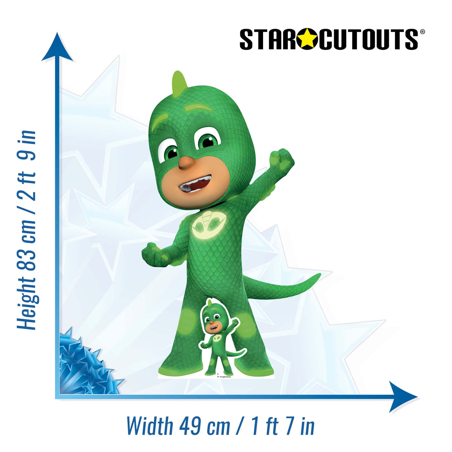 SC4502 SC4502 PJ Masks Gekko  Cardboard Cut Out Height 83cm
