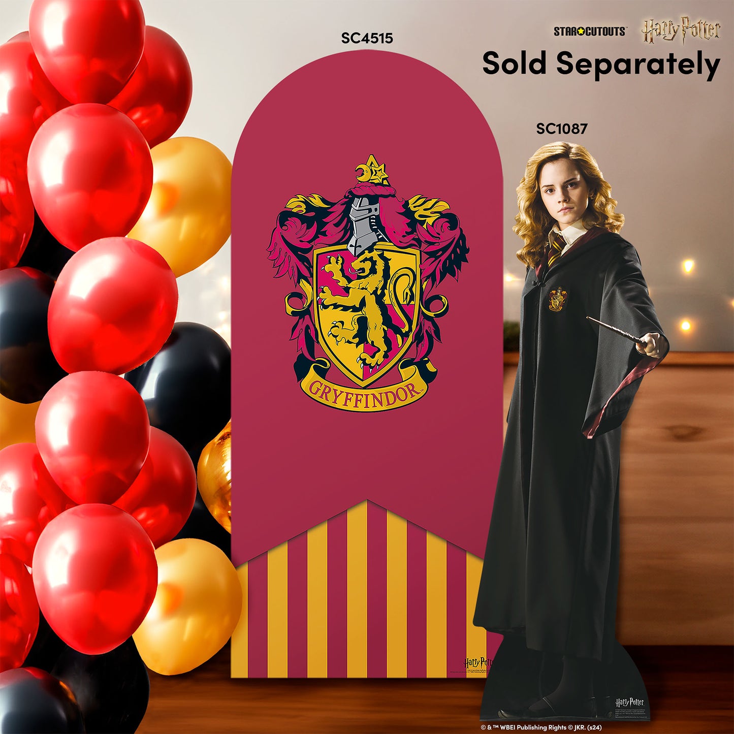 SC4515 Gryffindor Backdrop Single Harry Potter Cardboard Cut Out Height 185.00cm - mycardboardcutout