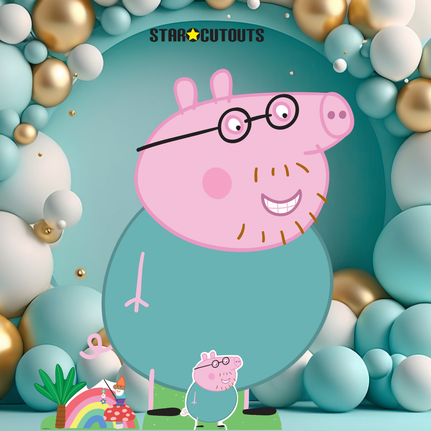 SC4527 Peppa Daddy Pig Happy  Height 121cm