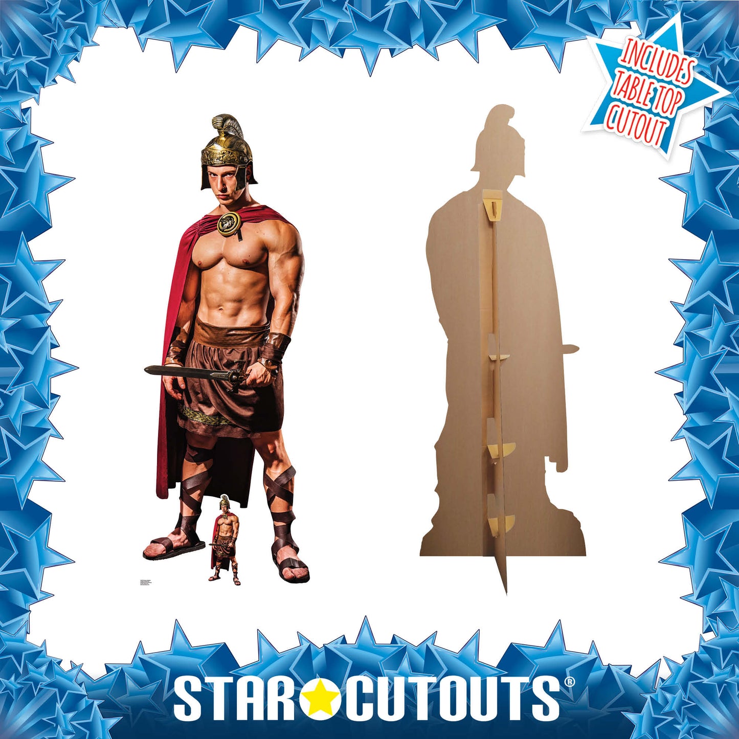 SC4530 Roman Gladiator  Cardboard Cut Out Height 186cm