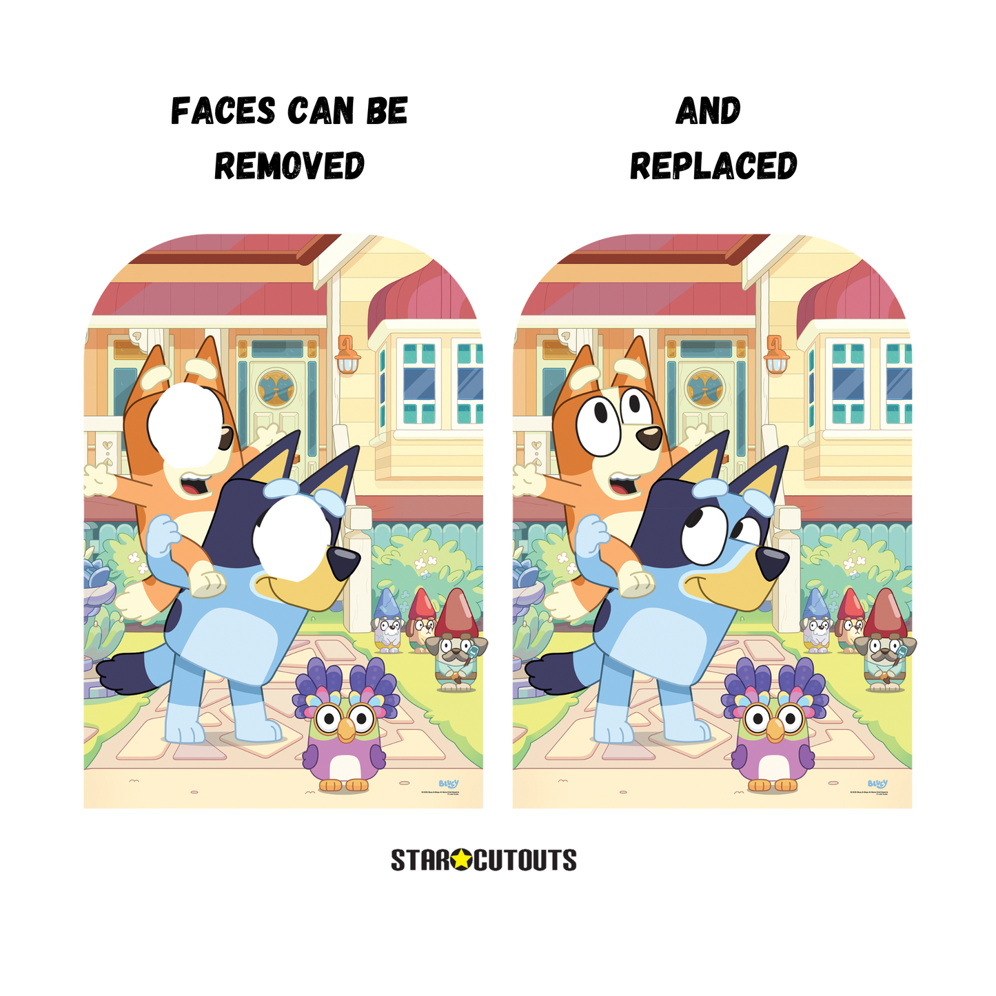 SC4535 Bluey and Bingo At Home Child Stand-In Cardboard Cut Out Height 136cm