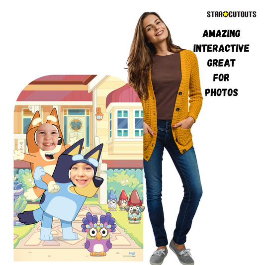 SC4535 Bluey and Bingo At Home Child Stand-In Cardboard Cut Out Height 136cm