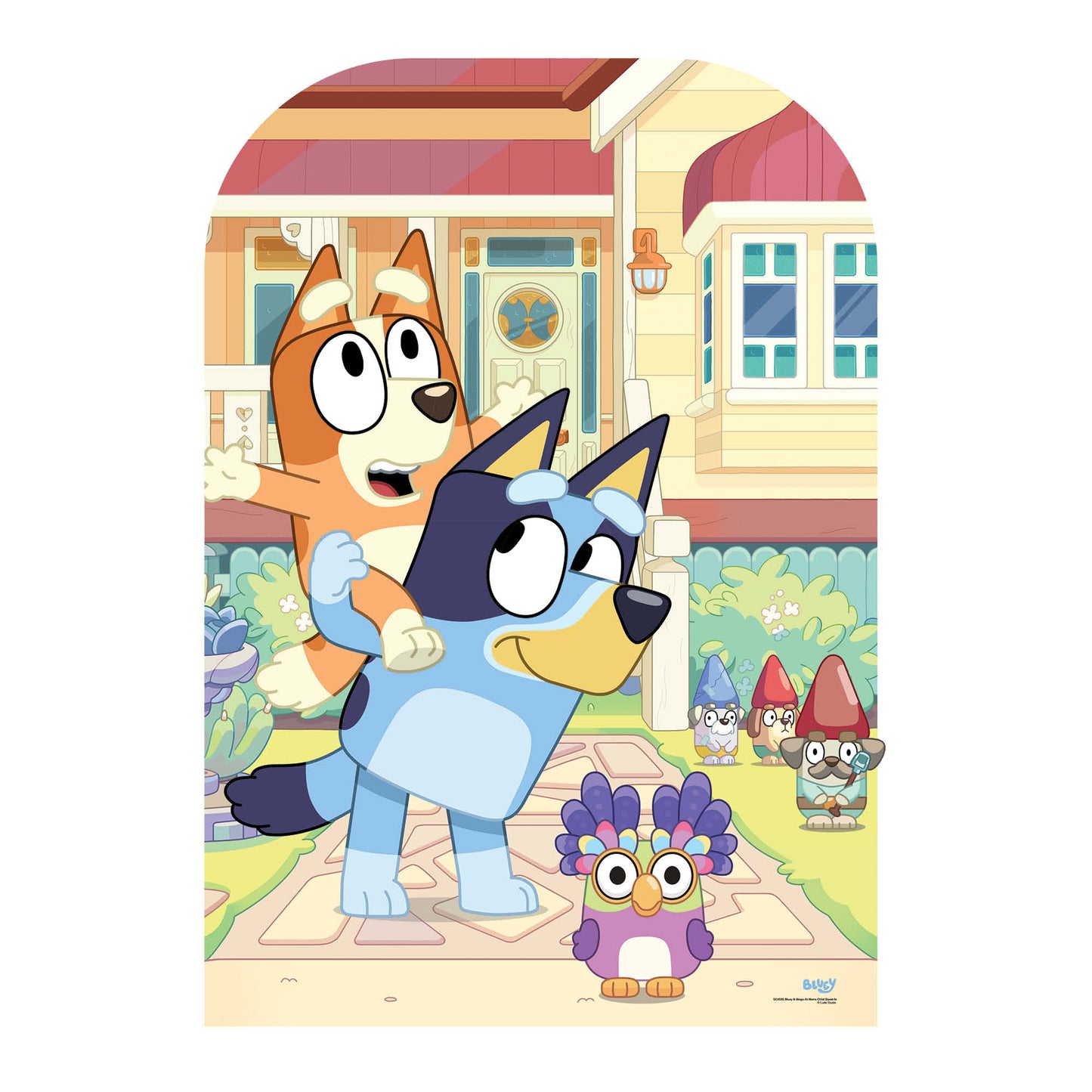 SC4535 Bluey and Bingo At Home Child Stand-In Cardboard Cut Out Height 136cm