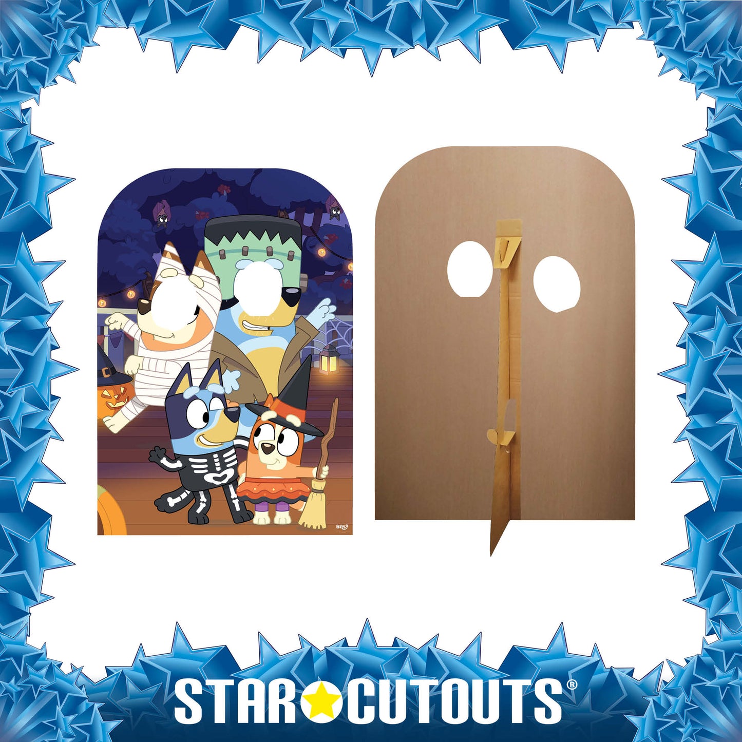 SC4537 Bluey Halloween Stand-In Cardboard Cut Out Height 131cm