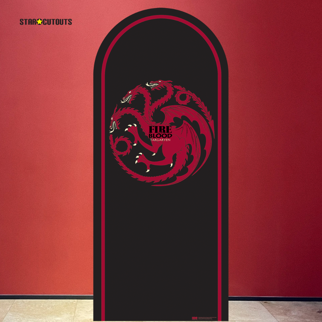 SC4540 Game of Thrones Targaryan Motif Sigil Backdrop  Cardboard Cut Out Height 185cm