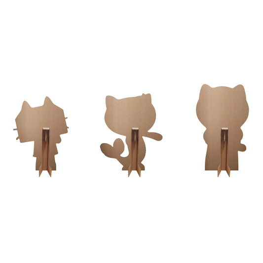 SC4565 DJ Catnip, Baby Box, MerCat Cardboard Cutout Decoration Multi Pack - Gabbys Dolhouse Height 48cm