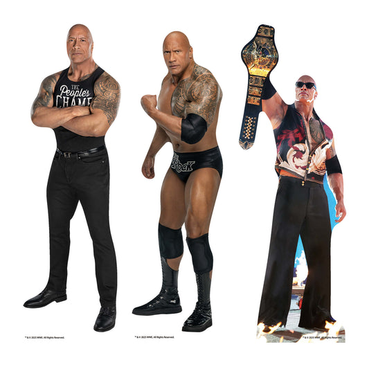 SC4576 The Rock Three Shelf Top  Cardboard Cutouts Height 31cm