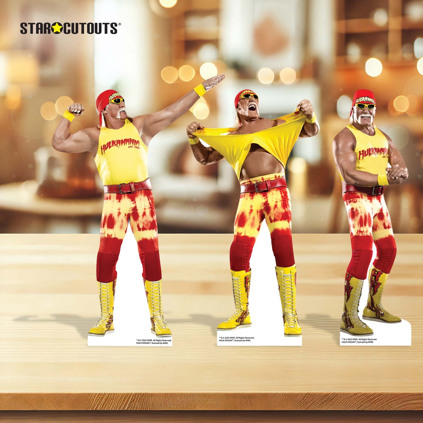 SC4580  Hulk Hogan Three Shelf Top Cardboard Cut Out Height 30cm