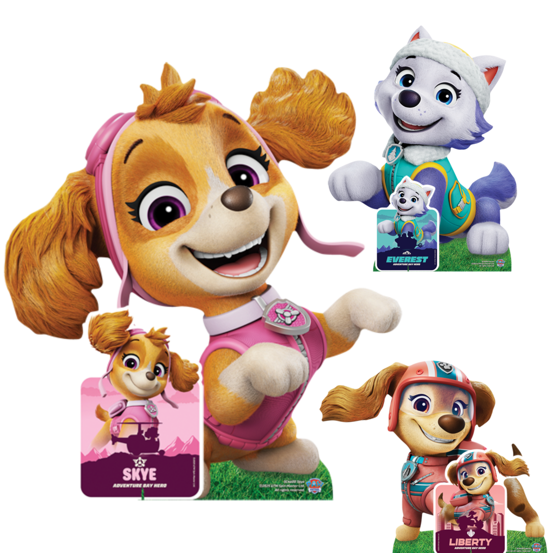 8 Assiettes Carrées Paw Patrol 18cm - Vaisselle Fête Enfant Carton Blanc