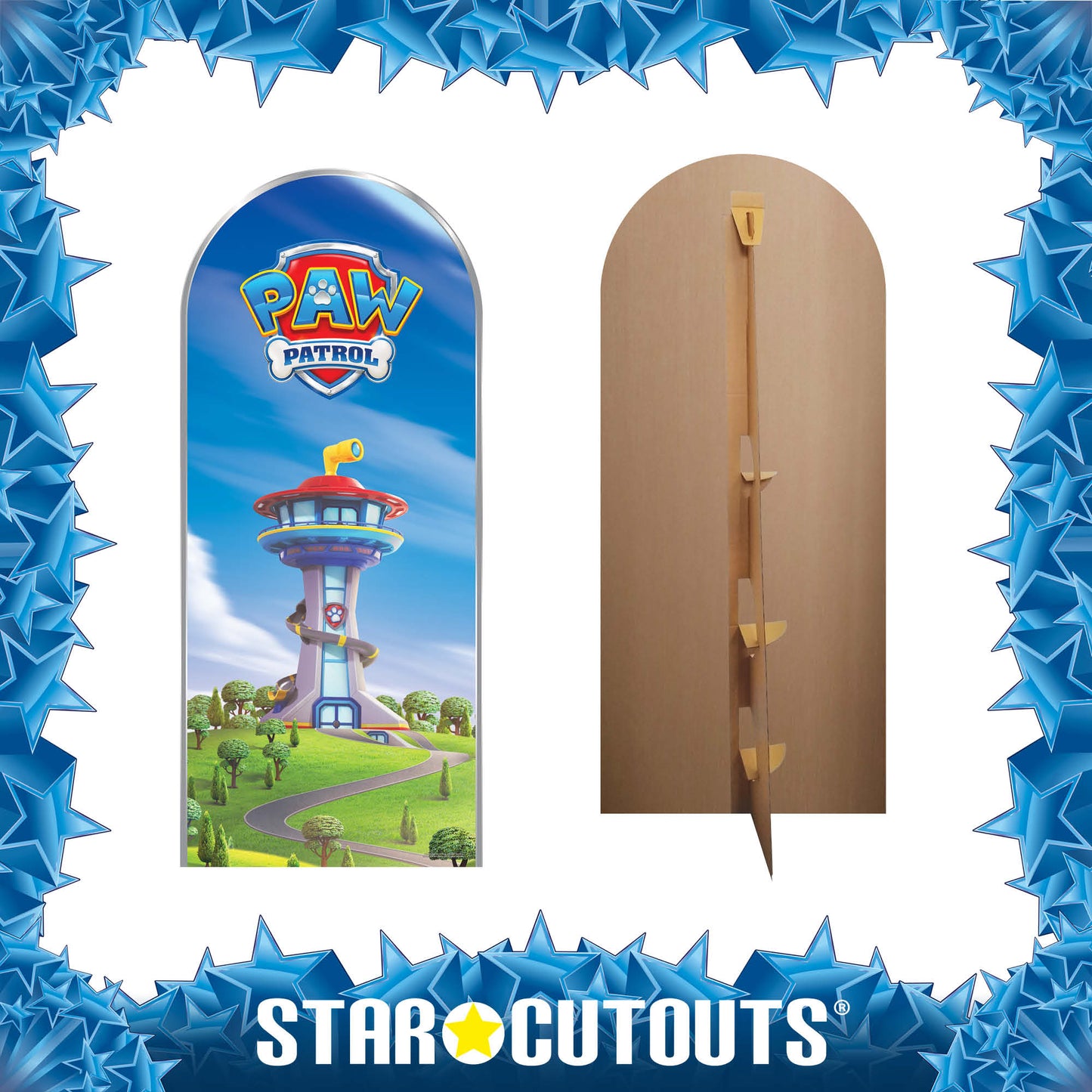 SC4603 Paw Patrol Logo Backdrop Single Cardboard Cut Out Height 185cm